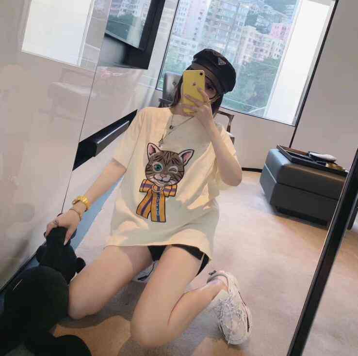 

Men' T-Shirts fashion Ss21 Summer outdoor ladies short-sleeved t shirt, loose and comfortable cotton street dance printed design, 0P8D, G1