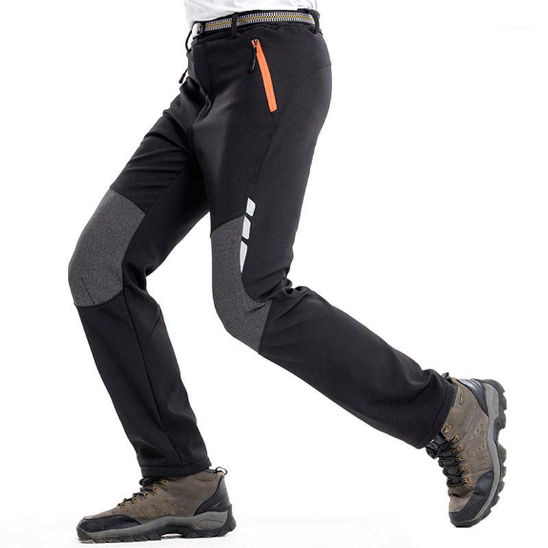 

Outdoor Mens Windproof Warm Fitness Trousers Zipper Casual Sport Long Pants Plus Size Waterproof Fishing Hiking Sweatpants Male1, Black