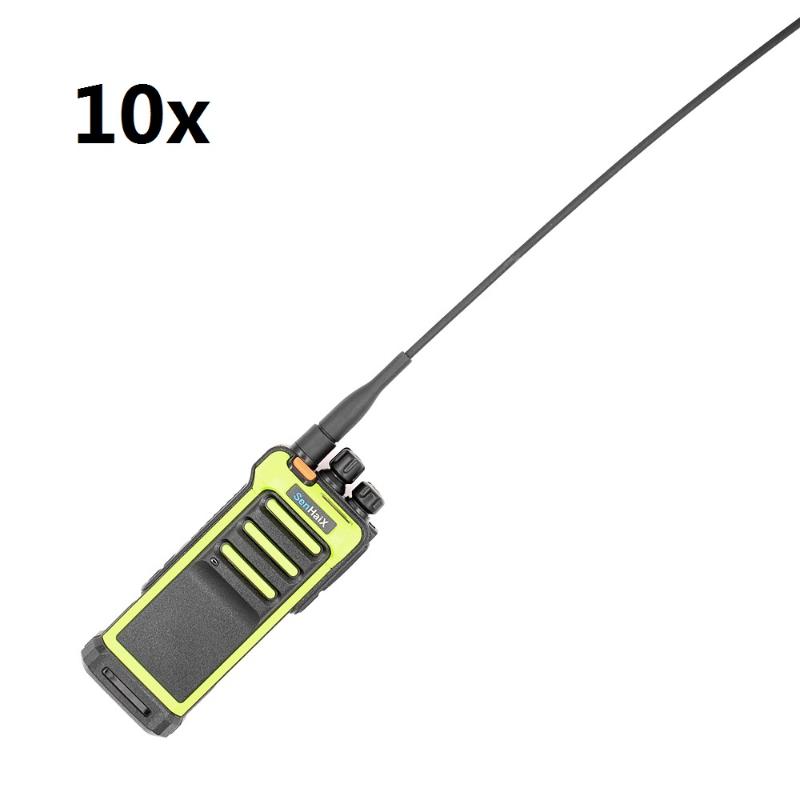 

10x SenHaix GT10 Walkie Talkie UHF 400~470Mhz & high gain long antenna LED-hide Screen Two Way Radio Waterproof HAM Transceiver