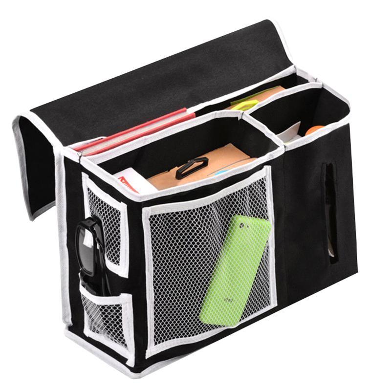 

Bedside Caddy Organizer TV Remote Controller Holder Bed Side Hanging Storage Pocket Bag for Dorm Bedroom