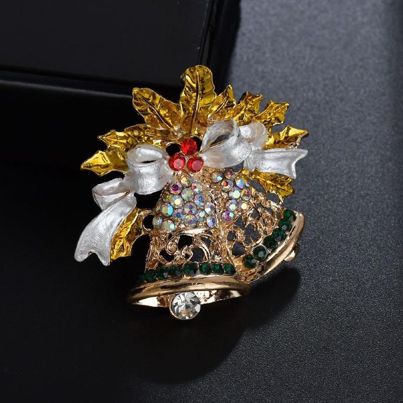 

Pins, Brooches Boutique Christmas Ornaments Sock Bells Snowman Silk Scarf Buckle Clothing Accessories