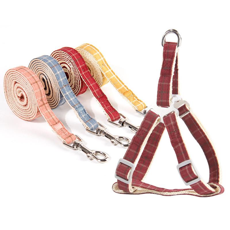 

New Pet Adjustable Harness Leash Small Medium Dog Cat Vest Out Walking Chest Strap Lead Leash