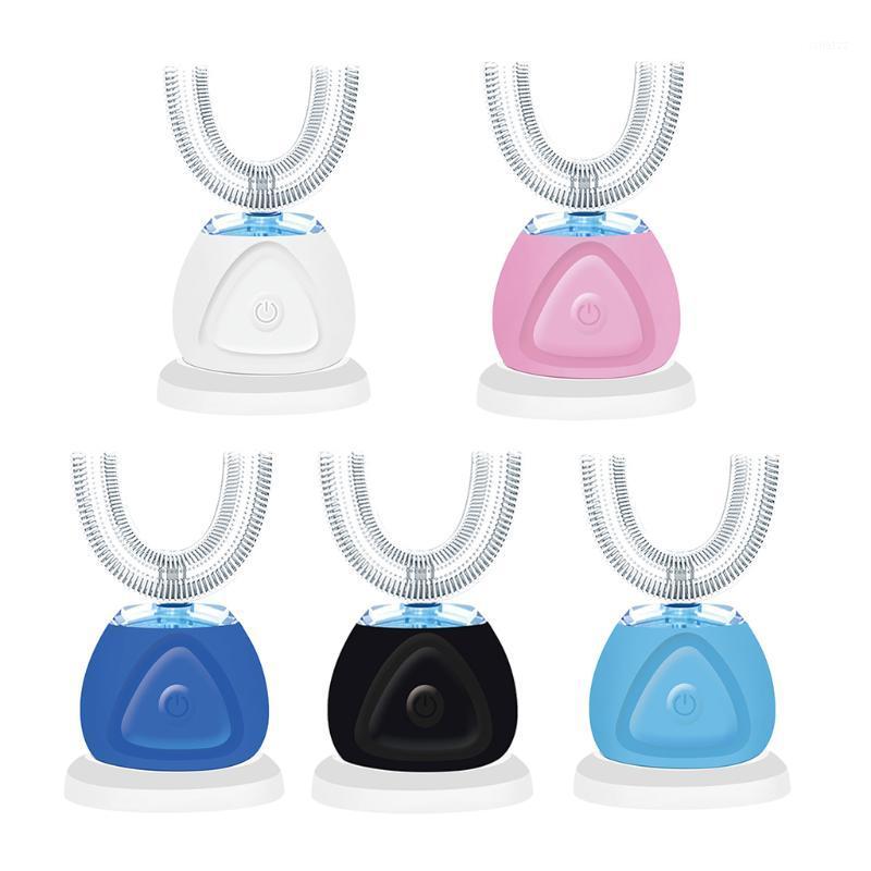 

Full-Automatic Variable-Frequency U Type Electric Toothbrush, 360 ° Ultrasonic U Type Blue Light Toothbrush1