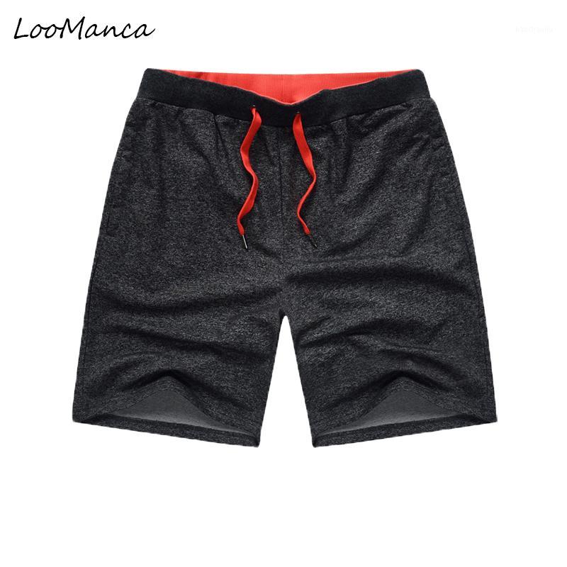 

2020 New Cotton Summer Running Shorts Men Knee Length Zipper Pocket Loose Sport Fitness Short Trouser Male Plus Size1, Shorts 01