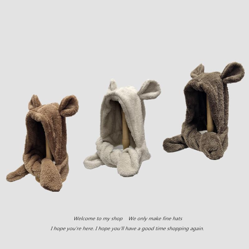 

Baldauren sells cute bear ears warm hats windproof neck scarves hats students women plus cashmere in winter