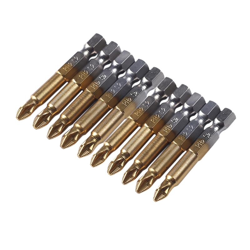 

Hot 10Pcs 1/4 Hex Shank Magnetic Non-slip PH2 Cross Head Screwdriver Bit Hand Tools Accessories Set Screwdriver#20