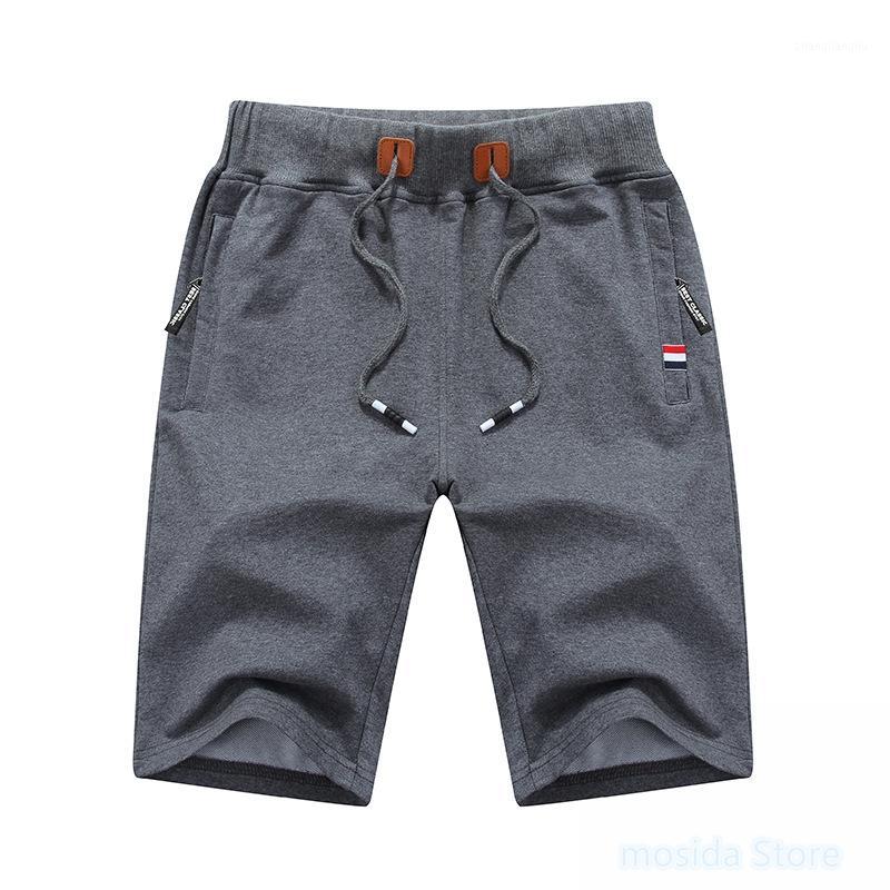 

Summer men's knitted sports pants cotton casual five-point shorts beach pants1