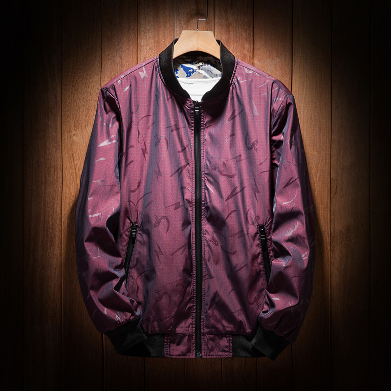 

2021 New Mens Jacket Fin Men's Men Sport Spring Autumn Outerwear L-8xl N43H, Red.