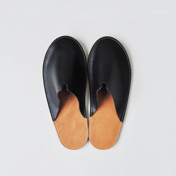 

Men shoes casual shoe male man flats summer closed toe vintage sandals slippers zapatos de hombres personlizar zapatos M05261, Black