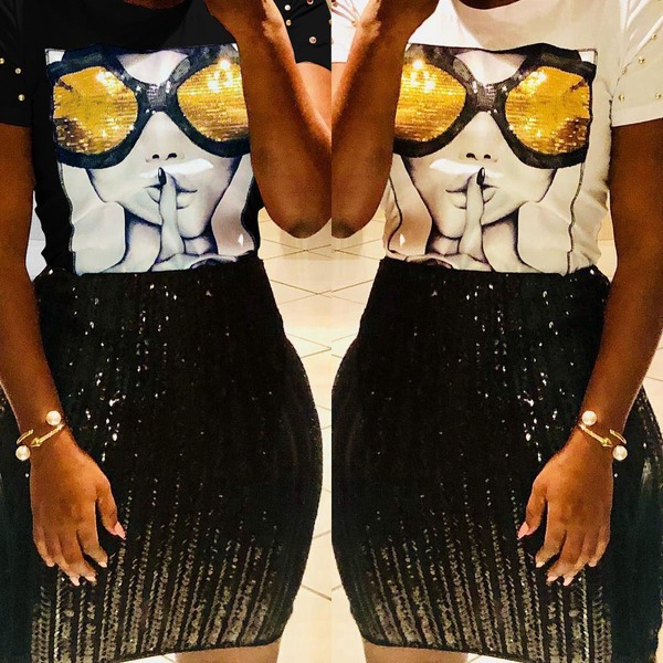 

Womens Designer T Shirts Women T Shirt Letter White T Shirt Bright-sheet Print-on-cloth Short-sleeved Designer Brand T-shirts, Black