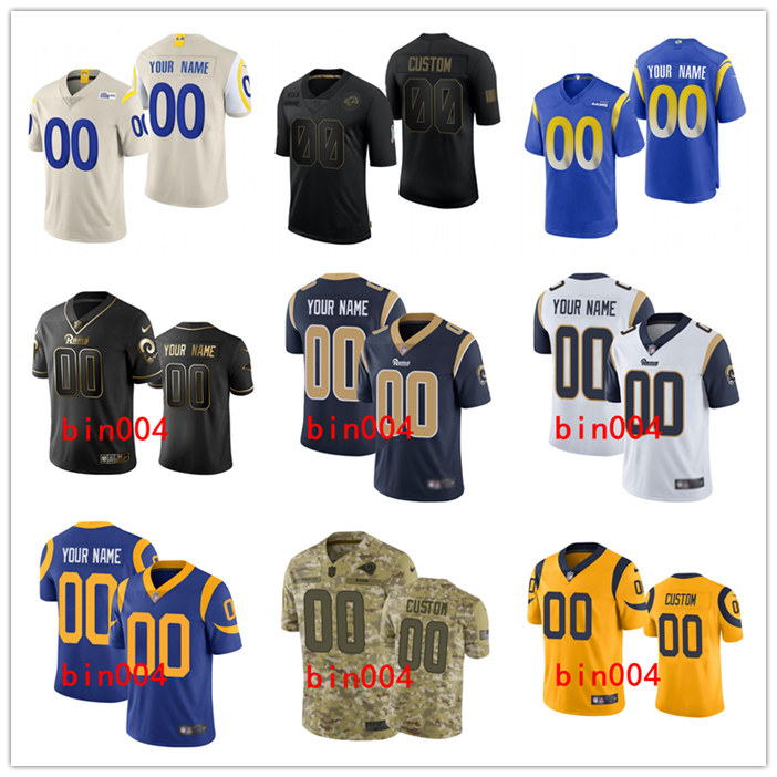 

Customized Football Limited Jersey Los Angeles''Rams''MEN WOMEN YOUTH Home Vapor Untouchable 100% embroidery S-6XL