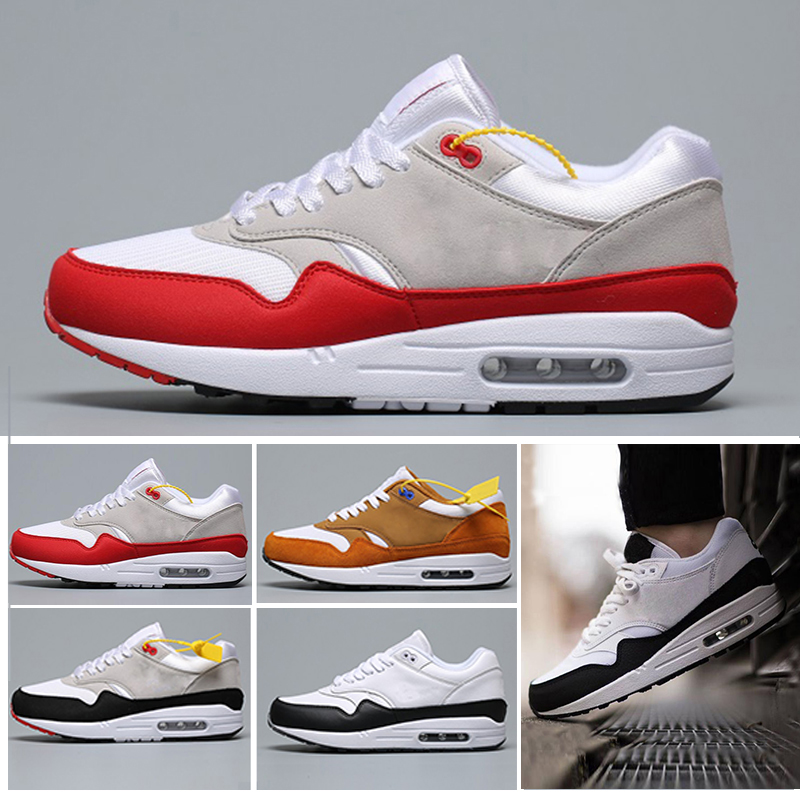 

DLX ATMOS 1 87 Parra Sean wotherspoon Air Blue Mens casual Shoes Animal Pack 1s 87s Leopard Classic Athletic Women Sneakers Trainers PCC8S