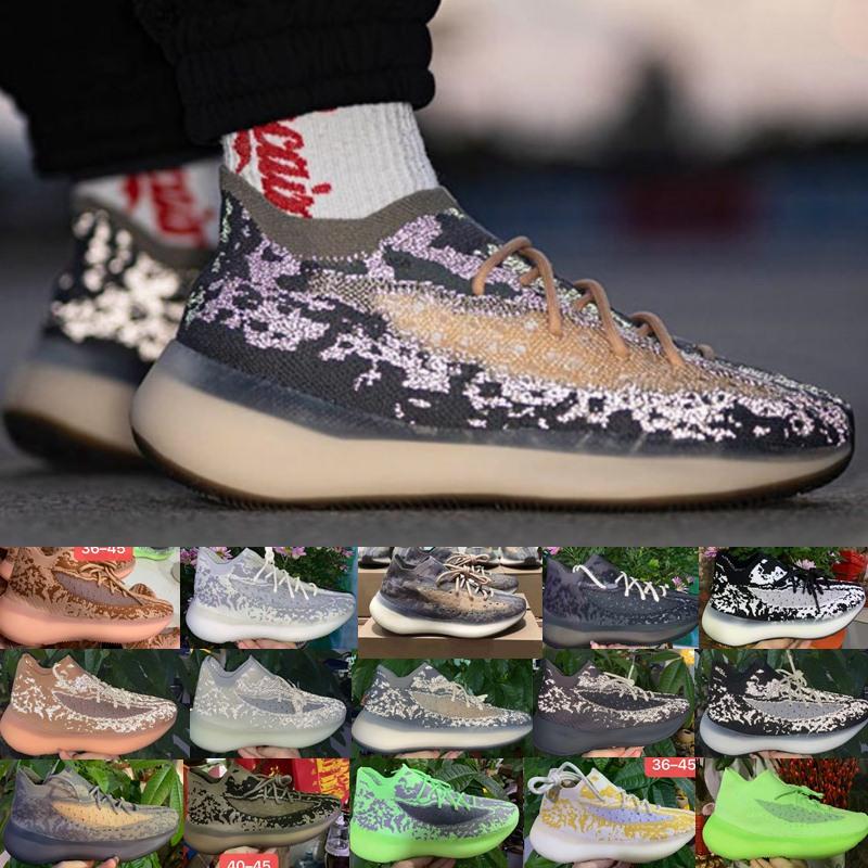 

Alien Mist kanye 380 mens women running shoes triple black white clay beluga Reflective designer cheap men shoes size 5-11, 2020