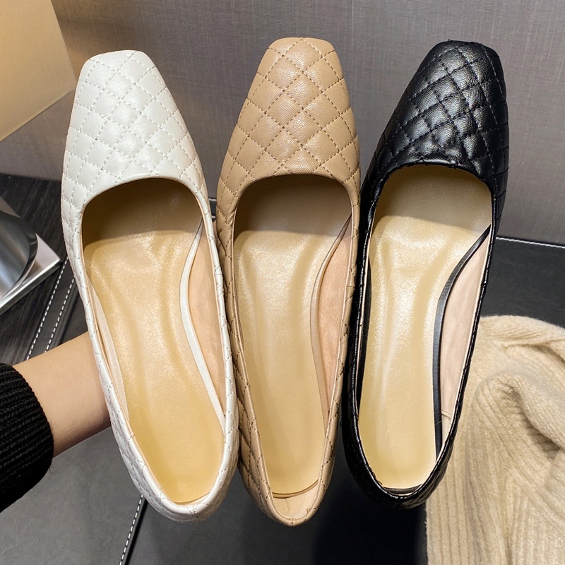 

2021 New High-quality Female Black Apricot Woman Party Ladies Shoes Big 34-43 3eok