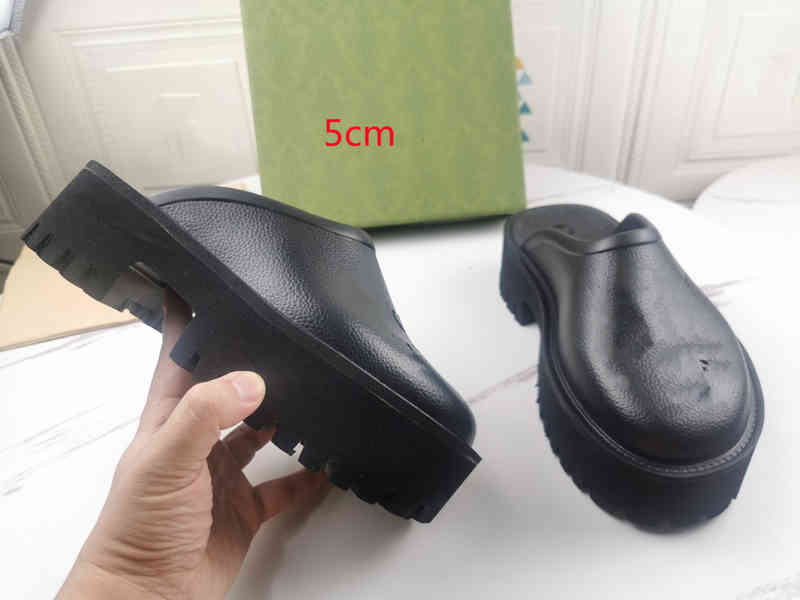 

Sandals male men Luxury women sandal casual slides letters interweave hollow out design half drag rubber 2.5/ 5.5 cm with green box size 35-44 JKDH