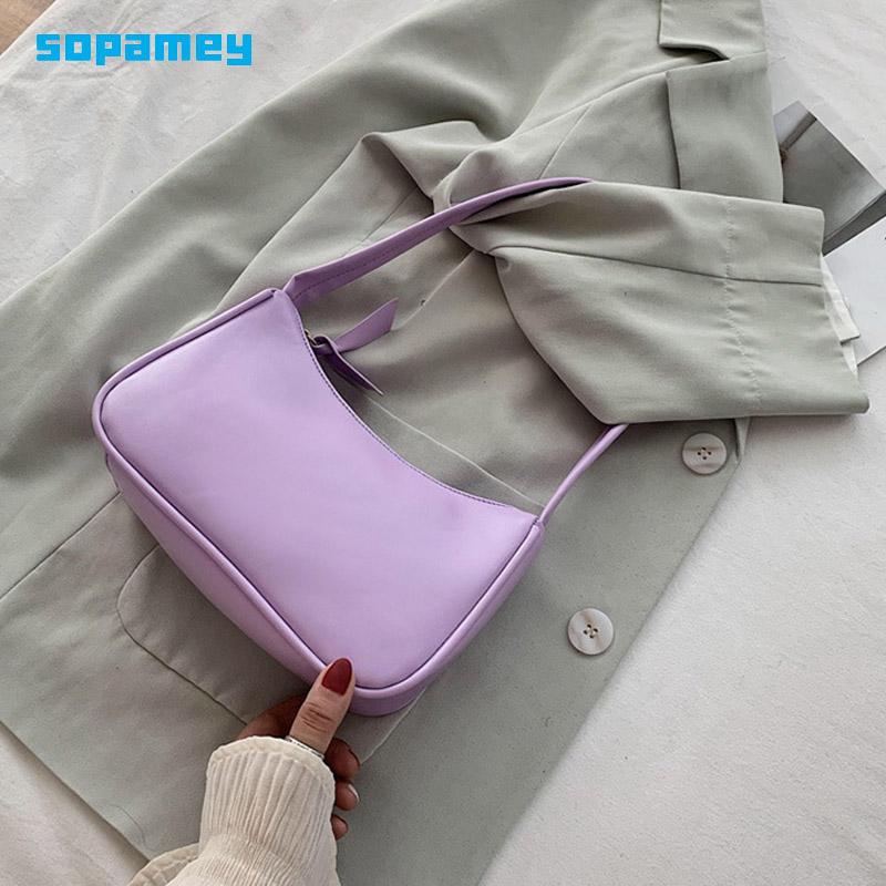 

Fashionable For Women New Korean Version Of Western Style One-Shoulder Small Bag Simple Versatile Web Celebrity Underarm Bags, Blue