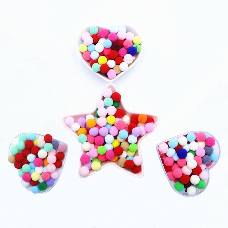 

400pcs/bag 10mm Pompom Multicolor Soft Pom Poms Ball Fur Plush Balls DIY Sewing Handcraft Wedding Home Decoration Party Supplies1, Wine red