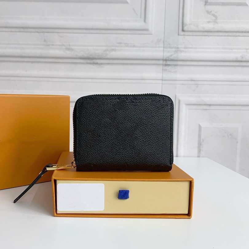 

Empreinte Leather Short Wallets with Long Tassel Zipper Vibrant Colors Pink Orange Fushia Dark Red Black Fashion Coin Purse Flower Imprinted