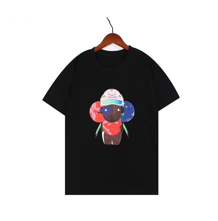

2022 summer new pattern Men's T-shirts Tees Polos Short Sleeves High Quality casual brand Mens Womens designer T-Shirts 22ss, Black