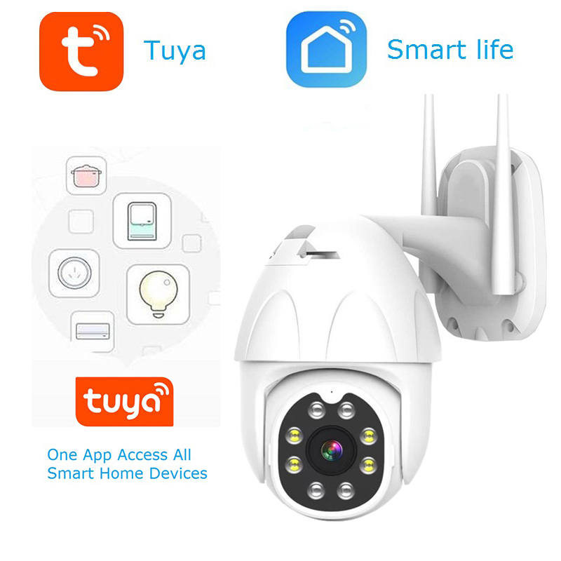 

wdskivi Dome IP Camera 1080P Tuya Smartlife App Waterproof Outdoor Wireless WiFi Security Home Camera Surveillance CCTV Camera