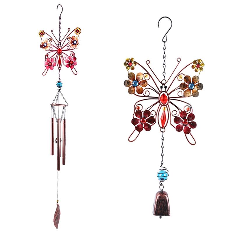 

Metal Butterfly Wind Chime Tube Bell Art Craft Pendant Home Garden Ornament