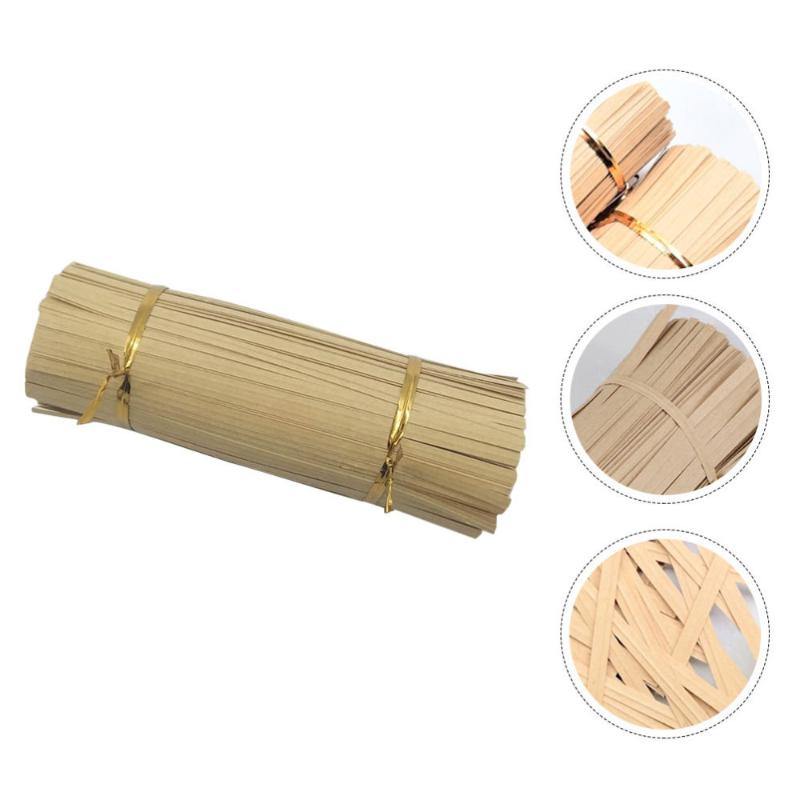 

100PCS 15CM Gift Box Tie Straps Baking Sealing Rope Binding Wire (Khaki
