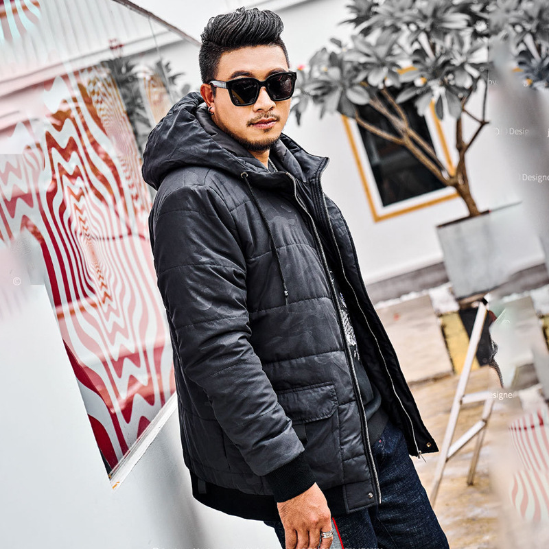 

Mark New Winter Park Men Warm Long Section Loose Large Black Size Jacket for Men's Clothes 140kg Yqwm