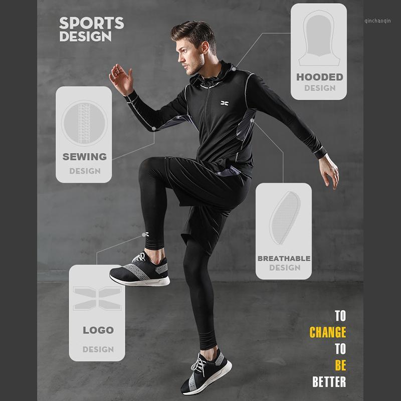 

New 5/6 Pcs/Set Men's Tracksuit Gym Fitness Suit Compression Sports Suit Running Clothes Workout Clothes Basketball1, 201