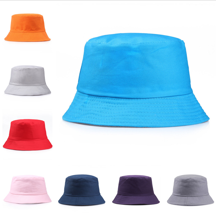 

Designer Bucket Hats Men Women Summer Sun Hat Stingy Brim Hats Blank Beach Hats Sports Fishing Cap Solid Color, Red