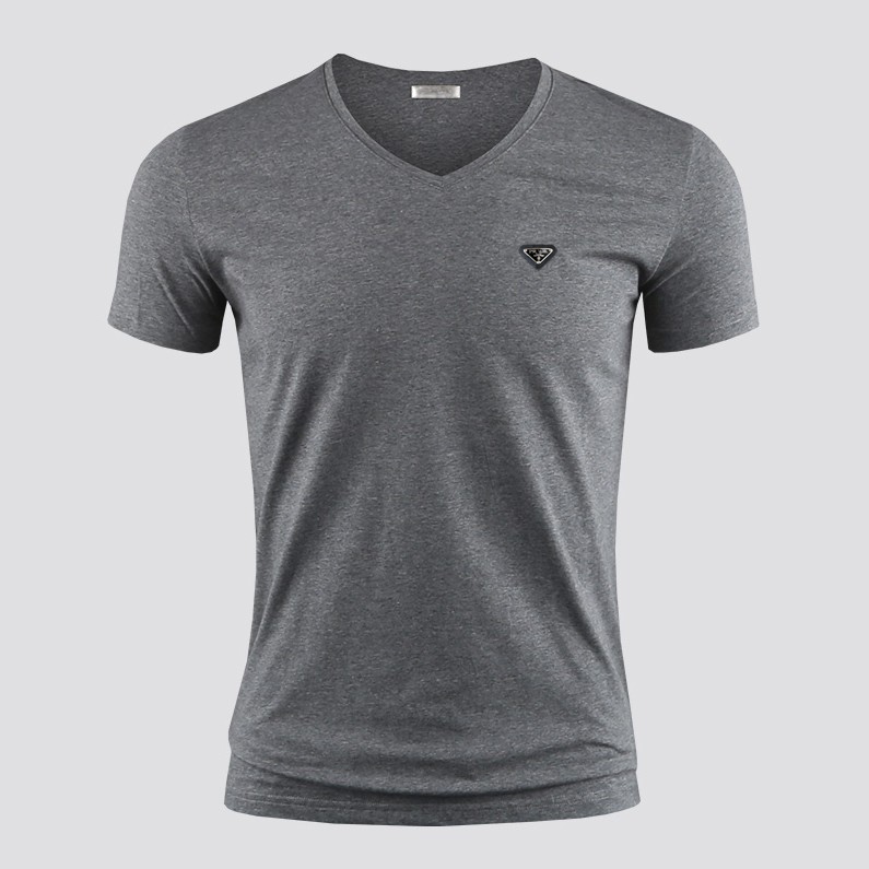 

Men's T-Shirts T Shirt High quality pure cotton Tees & Polos comfortable crew V neck Men Women Three-dimensional metal triangle pattern short sleeve 8 styles to choose A88