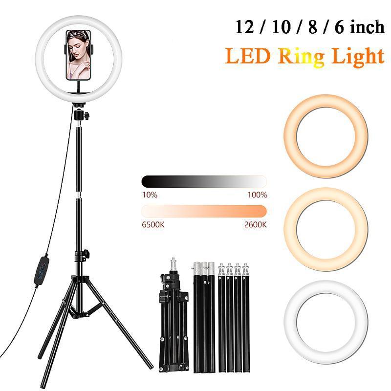 

10inch 26cm USB Interface Dimmable LED Ring Light Lamp Camera Phone Photography Video Makeup Lamp With Tripod Clip For1
