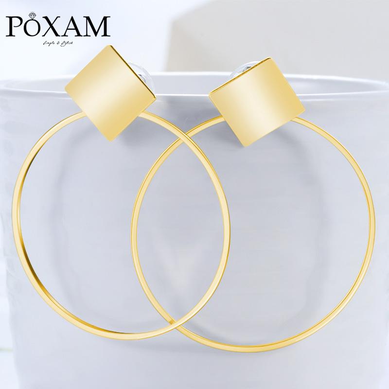 

Big Circle Statement Drop Earrings For Women 2021 Fashion Jewelry Vintage Round Gold Female Hanging Earring Oorbellen Brincos