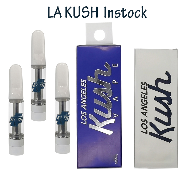 

LA KUSH Vapes Cartridges Vape Carts 510 Cartridges Packaging 510 Thread Vapes Pens 0.8/1.0ml Ceramic Cartridge Best E cigarettes Vaporizer