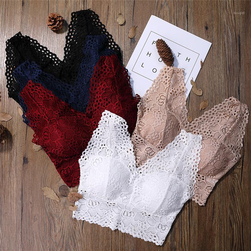 

New Fashion Ladies Big Size 3/4 Cup Lace Push Up Bra Black Bralette Deep V Women's Bras Underwear Lace Large Size Hot Selling1, Bl