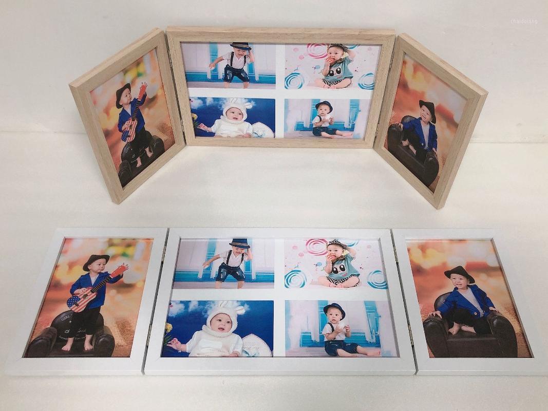 

Creative Three-Fold Frame 7 Inch Photo Wall Studio Folding Wholesale1