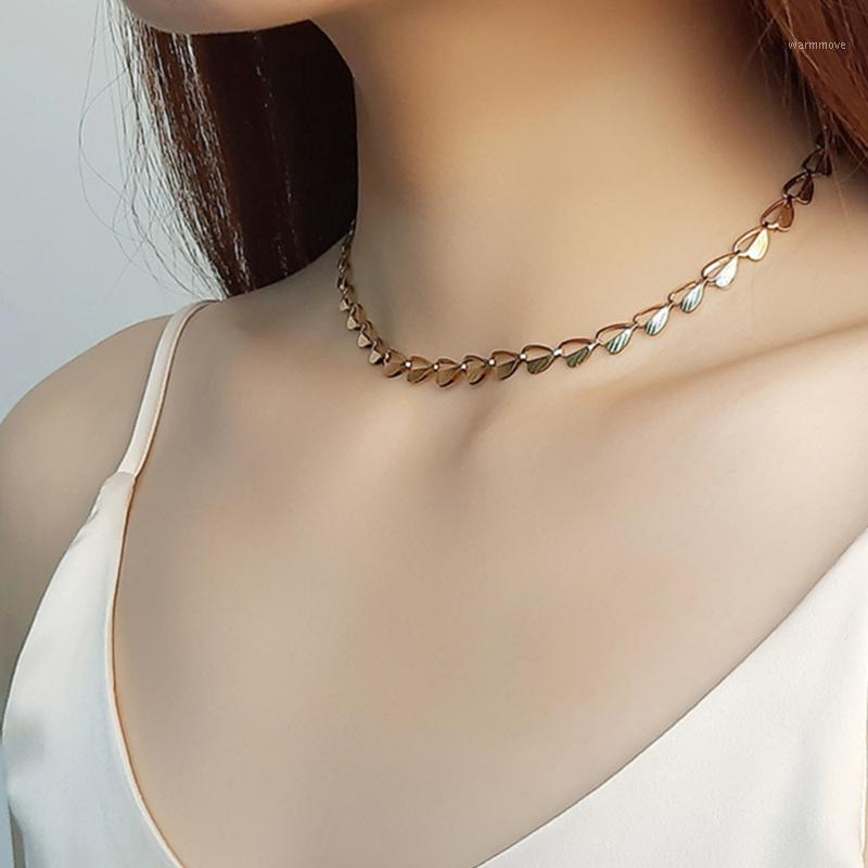 

1 Set Leaf Shaped Necklace Stainless Steel Necklace Stainless Steel Bracelet for Female Bride Women1