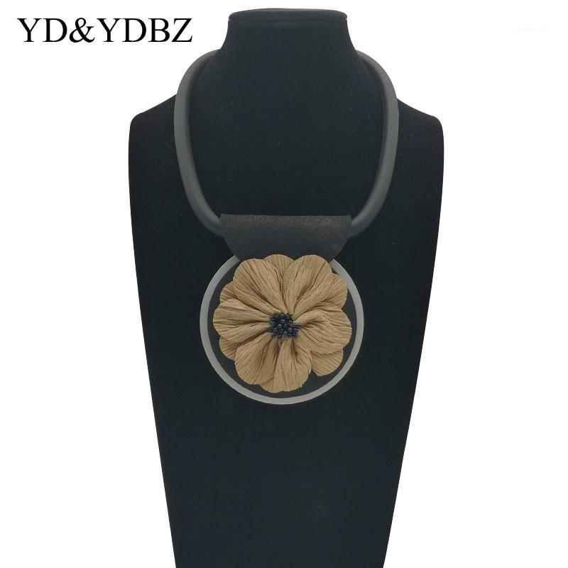 

Camellia Necklace Handcrafted etsy design Rubber Jewelry for Women Wedding Diy collares Necklaces Trinket Lucky Pedant Brands1
