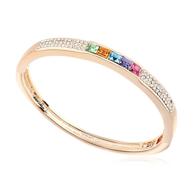

High Quality Gold Color Crystals from Bracelets Bangles for Women Joyas One Direction