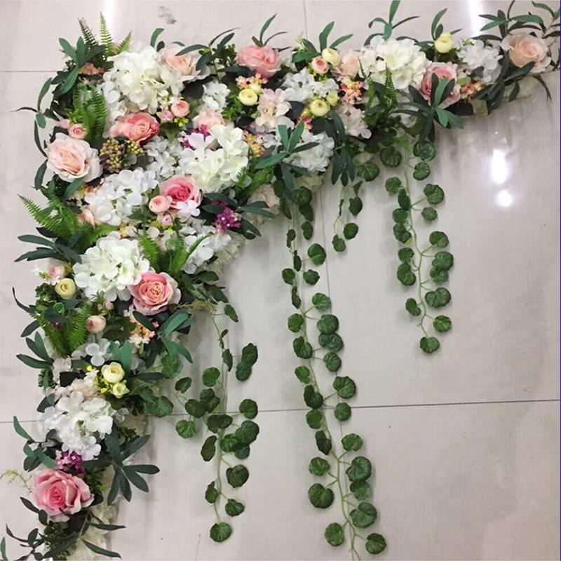 

1.2M Wedding decoration new artificial flower row Flower arrangement wedding hotel decoration photo studio photography 1set, Style 5 0.8mx0.8m