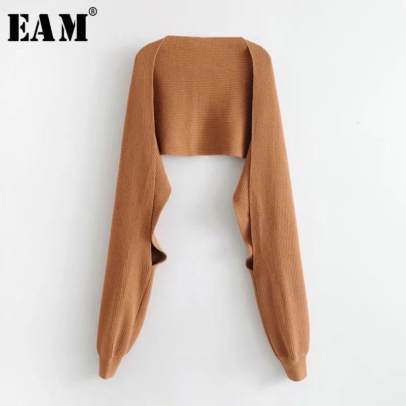 

EAM] Women Brief Knitting Multicolor Black Keep Warm Scarf New Long Personality Fashion Tide Autumn Winter 2020 JD5620