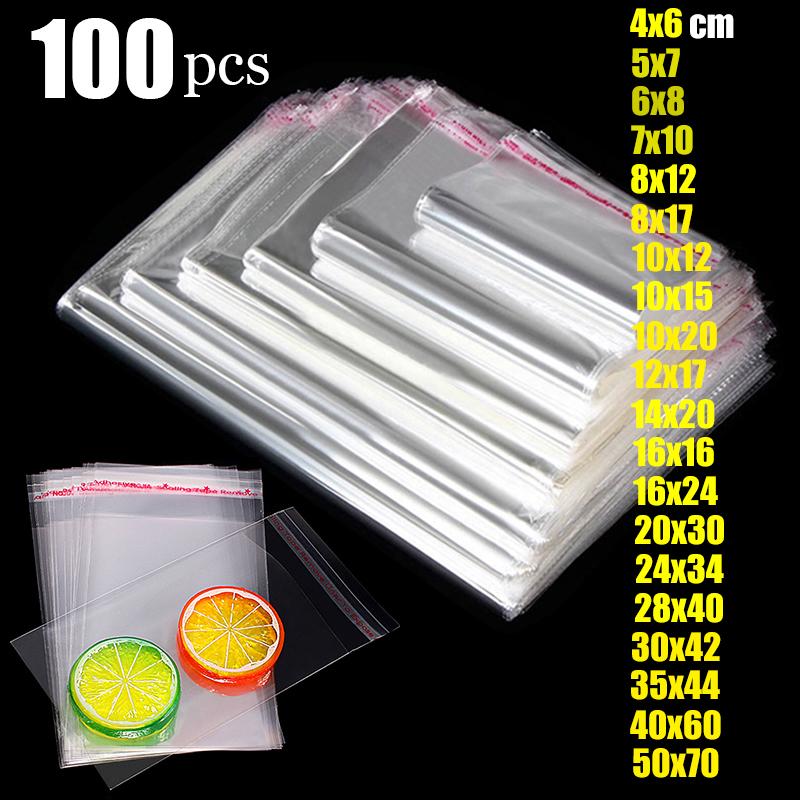 

Wholesale Transparent Self adhesive Bag Clear Thick Self Sealing Small Plastic Cellophane bags Packing Resealable poly OPP Bag