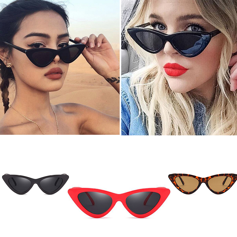 

2020New Sexy Cat Eye Sunglasses Female Lens Shades forLadies Eyewear Women Brand Designer Mirror Black Triangle Sun Glasses