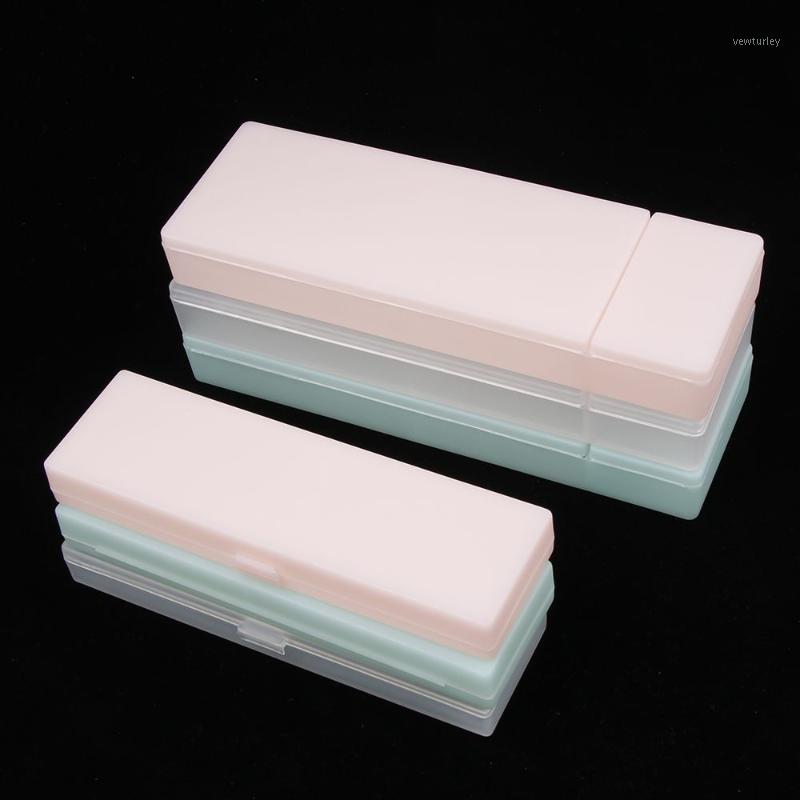 

Simple transparent pencil case pencil box Plastic storage box Learning stationery Office Supplies1