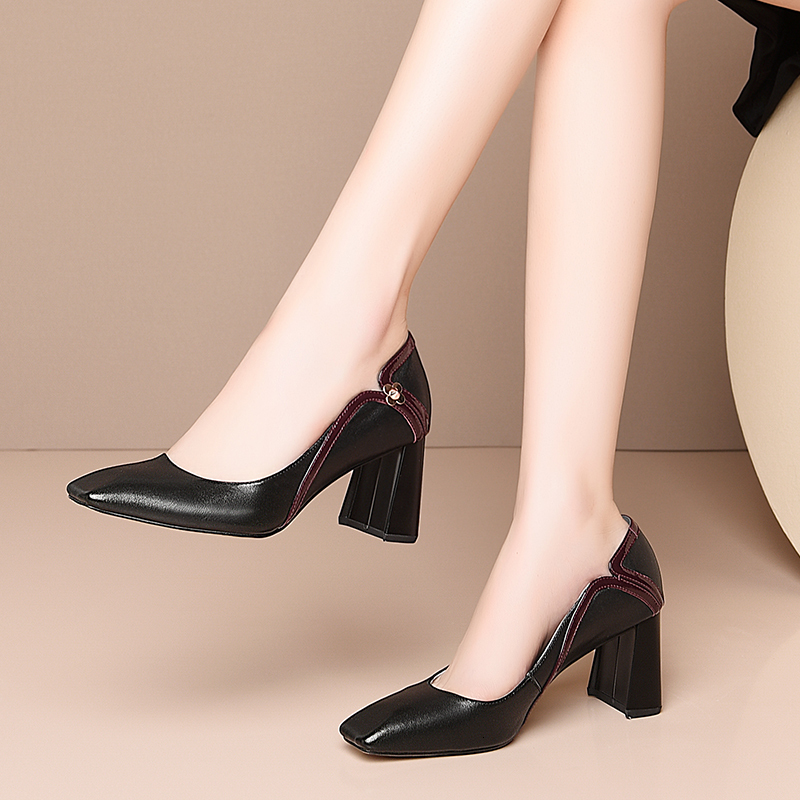 

2021 Female Pumps Hot Plus Size 22-26.5cm Ladies Internet Heels Seven in Wedding Shoes AVFY, Black