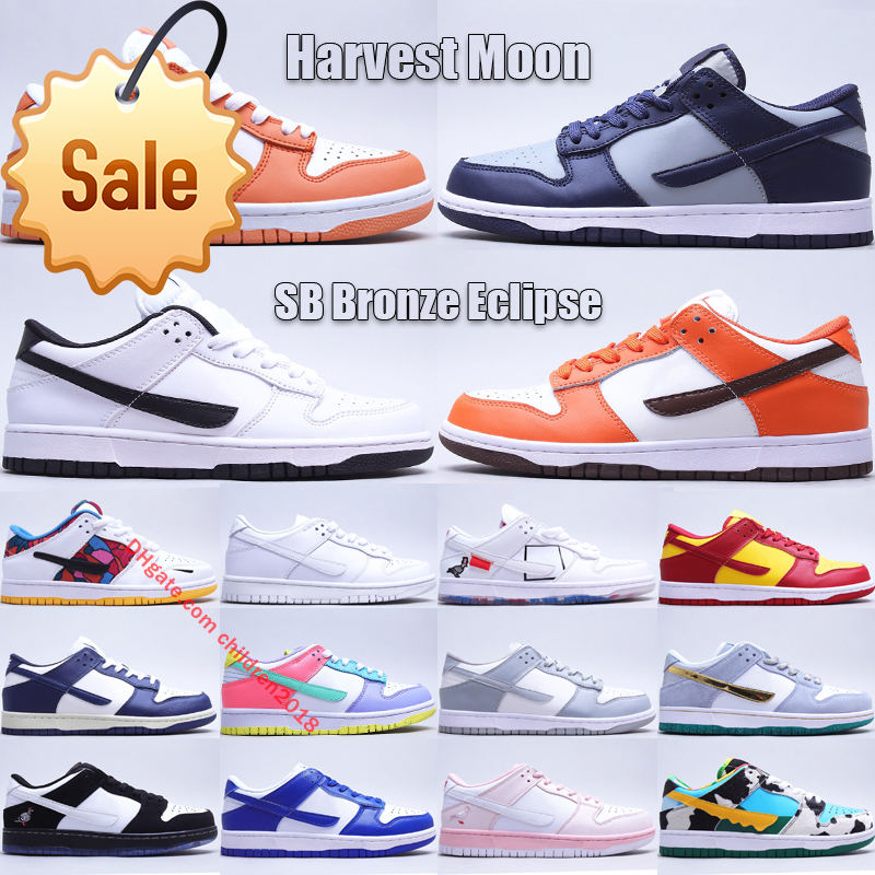 

2022 Newest SB Low Men Women Running Shoes High Quality Triple White Harvest Moon Midas Gold Candy Georgetown Bronze Eclipse Outdoor Sneakers, 26 green noise