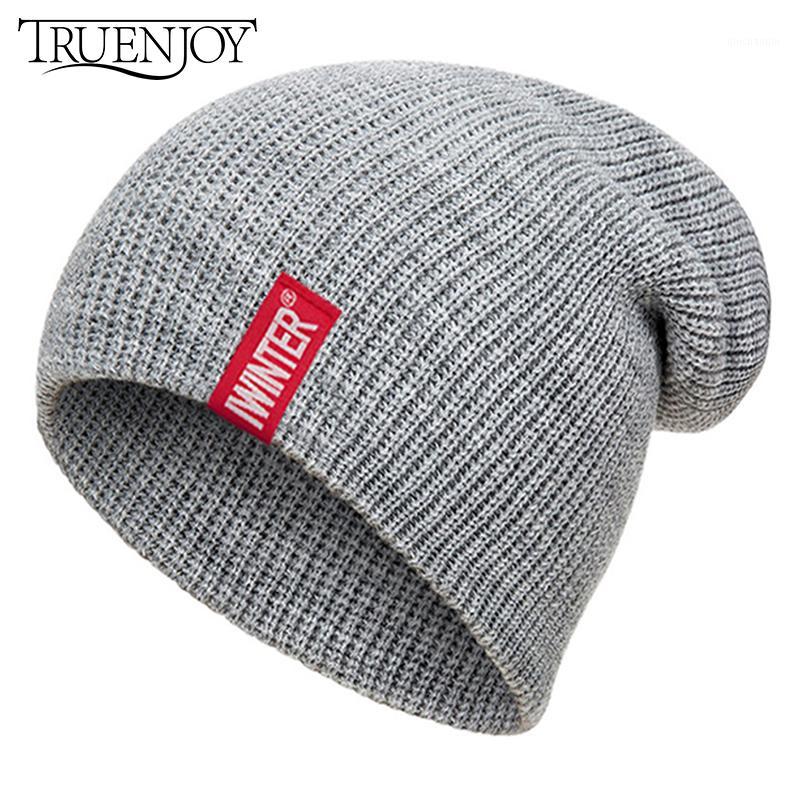 

TRUENJOY Women's Autumn Winter Hats NEW Knitted Beanies Hat for Men Casual Beanie Hat Kids Children Designer bonnet gorro1