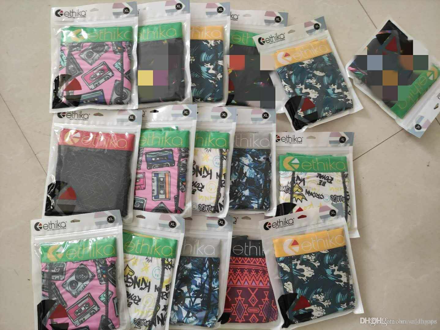 

Promotion method! Random Ethika men's skateboard sports underwear boxer hip hop Rock special fashion street quick dry underwear