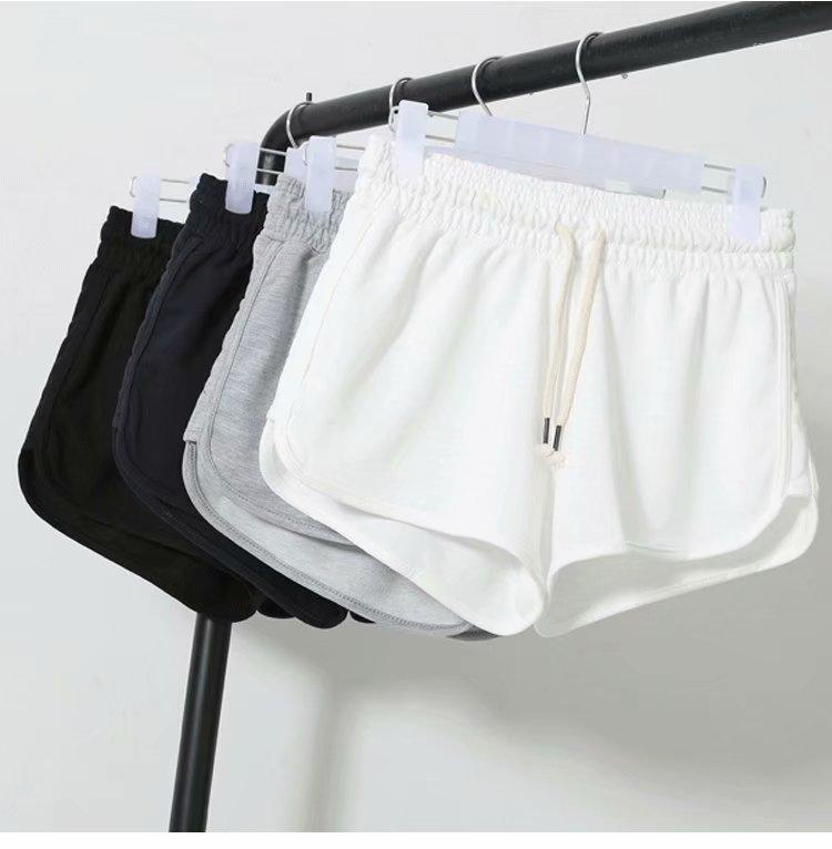 

Wissen New Women Sports Yoga Shorts Fitness Running Quick Dry Sport Short Solid Female Breathable Gym Yoga Workout Shorts 8138131, Black