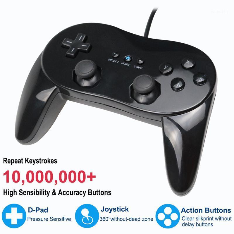 

White/Black Classic Wired Game Controller Gaming Pro Remote Game Controller Gamepad For Wii switch1
