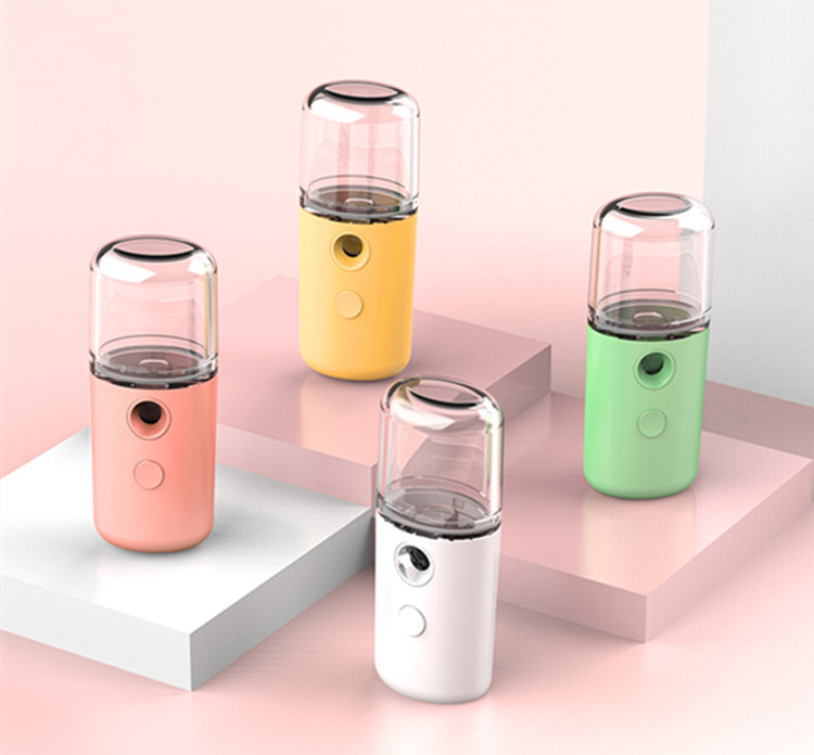 

Dropshipping Face Spray Bottle Nano Mister Facial Steamer Sprayer Moisturizing Cool Spray USB Rechargable Skin Care Tools